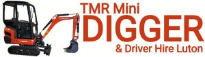 TMR Mini Digger & Driver Hire Luton LOGO